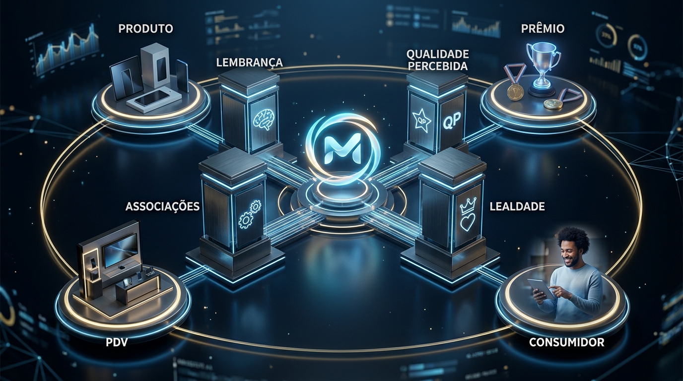 Ações promocionais conectadas aos pilares de lembrança, associação, qualidade e lealdade de marca.