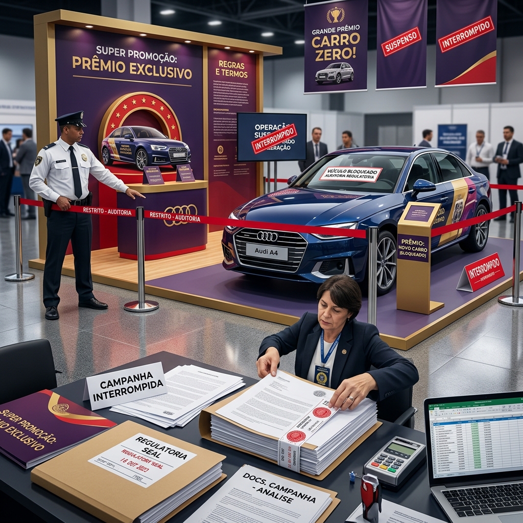 Alerta de risco regulatório em campanha promocional realizada sem autorização da SPA.